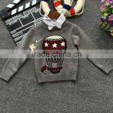 3-9years Baby Kids Cashmere Balloon Patchwork Pattern Sweater thumbnail-4
