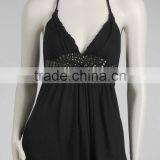 8TP125 Rhinestone Babydoll Halter Tops thumbnail-1