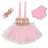 Latest Design Birthday Tutu Dress for Kids SEQUIN TUTU SET Wholesale Baby Tutu Dress thumbnail-2