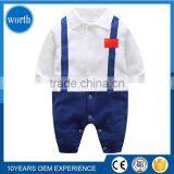 (High Quality) 2017 Summer China Newborn Infant Baby Clothes Romper Onesie thumbnail-1