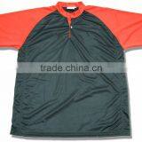 Rugby Shirt 100% Polyester Drifit Red And Black thumbnail-1