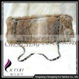 CX-H-06 New Products Design Genuine Rabbit Fur Bags Women Handbag thumbnail-2