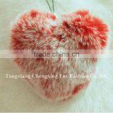 CX-A-02 Genuine Rabbit Fur Pendant Keyring ~ MIXED COLOUR thumbnail-4