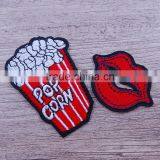 2017Customized Kiss Lip Embroidery Patch, Virious Lip Embroidered Brand Logo Patch thumbnail-4