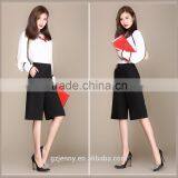 Summer Elegant Loose Half Pants Ladies Bermuda Khaki Shorts UK thumbnail-2