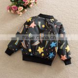 2-7 years 2017 New Wholesale Cotton Full Sleeves Print Kids Boys Girls Coats (pick size )