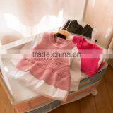 S32908W Knitted Sweater Dress Pullovers Sweaters With Lace Shrugs Dresses Crochet Long Girls Sweater thumbnail-4