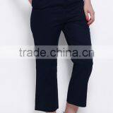 EY0585P High Waisted Cropped Culotte Female Trousers Women Casual Pants thumbnail-1