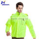 Unisex hi Vis Reflecive Led Safety Biker Green Colour Rain Jacket thumbnail-3