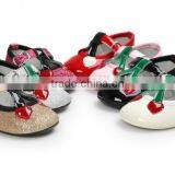 Cherry Design PU Baby Shoes, Cherry Baby Girl Shoes thumbnail-3