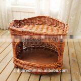 R1902H Outdoor Indoor Durable Willow Woven Pet Dog House Wicker Cat House thumbnail-4