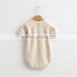 Wholesale 100% Organic Cotton Summer Babies Clothing Set Baby Onesie thumbnail-2