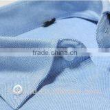 Mens Cotton CVC TC White Yellow Short Sleeve Collar Oxford Shirt thumbnail-1
