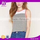 2016 Guangzhou Shandao Oem Service Summer New Design Casual Knit Patchwork Sleeveless Ladies Tops Images thumbnail-1