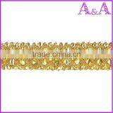 Fashion Rhinestone and Beading Trim by the Yard, New Design Beads Crystal Decorative Trim Wholesale, Trimmings for Dresses thumbnail-6