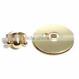 Zinc Based Alloy Purse Twist Turn Lock Light Golden 5.4cm(2 1/8")Dia, 1 Set thumbnail-2