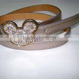 Rhinestone Wedding Belt With Mickey Buckle thumbnail-1