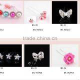 Czech Crystal Bridal Wedding Prom Hair Pins Clips thumbnail-2