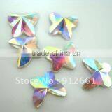 Crystal Butterfly Flat Back AB Color 12mm Nail Art Accessory DIY Component thumbnail-1