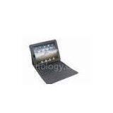 High Durability PV Leather Ipad Carrying Case With Bluetooth Silicone Keyboard OEM