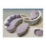 All Weather Corner Rattan Sofa Set Stacking Rattan Garden Furniture