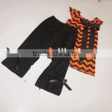 New Arrival Kids Fancy Halloween Costumes Chevron Shirt w Pants Halloween Custume Baby Girl/boys Outfits Set