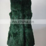 #3192 Genuine Rabbit Fur Sleeveless Coat, Women's