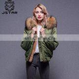 Attractive Design Ultralight Down Women Jacket With Fur Inside