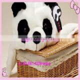 stuffd plush panda hat /long fur plush panda custom hat for children