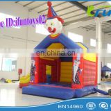 Clown inflatable jumping castle with slide for sale/inflatable jumping bouncer