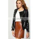 Latest Lady Leather Reflective Original Leather Jacket thumbnail-2