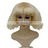 MCW-0355 Party Masquerade Synthetic Short Women Hot Sale Blond Bob Wig thumbnail-1