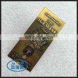 Gold Color Customized Design Metal Crafts Aluminum Wine Label With Cheap Price thumbnail-1