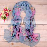 Wholesale Hot Sale Lady Fashion Printed Chiffon Scarf thumbnail-3