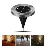 Solar Powered 3 LED Solar Light Outdoor 4LED Solar Light Outdoor LED Garden Light Lawn Path Yard Fence Stainless Steel Buried Inground Lamp JML-SGL-4LEDS thumbnail-3