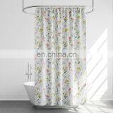 Polyester Digital Printing Blue Flower Shower Curtain For Girl thumbnail-4