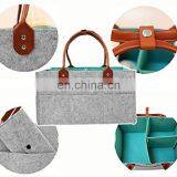 Felt Diaper Storage Bin for Nursery Changing Table thumbnail-1