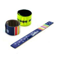 Promotional PVC Reflective Safety Slap Bracelet Wristband thumbnail-1
