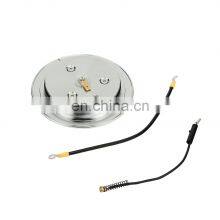 Aluminum Center Horn Button Fits 9 Bolt Steering Wheel Chrome Polished thumbnail-2