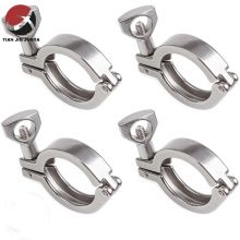 Lost wax casting Stainless steel 304 316 Heavy duty clamp Single pin squeeze clamp Sanitary tri clamp fitting China Manufacturer plumbing fitting Pipe clamp