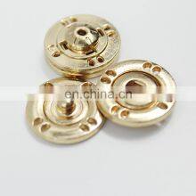 Fashionable Engraved Sewing Design Metal Gold Shank Button
