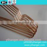 YY0072 High Quality Rose Gold Copper Wire Coat Hangers Shirt Hanger Dress Hanger Quality Choice thumbnail-2