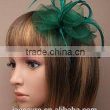 Custom Design Hairclip Flower Fascinator Headpiece With Feather thumbnail-2