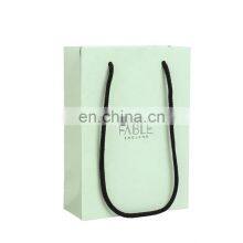 Wholesale Custom Logo Clothing Shopping Bag Packaging Gift White Kraft Paper Bag With Rope Hande thumbnail-2