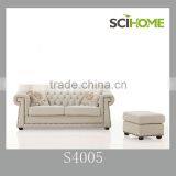 American Style Chesterfield Sofa Set 3 Seat and Ottoman