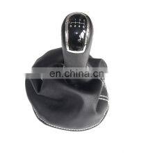 White Line Leather Car Shift Gear Knob Lever Gaitor Boot Cover For Benz W202 W208 W210 W203 S203 W245 W169 W168 thumbnail-1