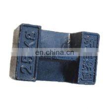 Custom weight sand cast gray iron concrete batch plant counterweight