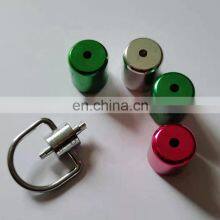 Refrigeration Air Conditioner Freon Refrigerant Bottle Cap With Lock Key Aluminum Brass Locking 1/4 16/7 Locking Caps thumbnail-2