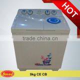 8-12KG Semi Auto Top Loading Twin Tub Barrel Washing Machine