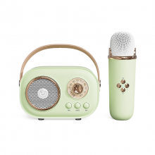 Fashion Mini Portable Retro Bluetooth Speaker Custom Karaoke Wireless Speaker With Mic and Bluetooth thumbnail-2